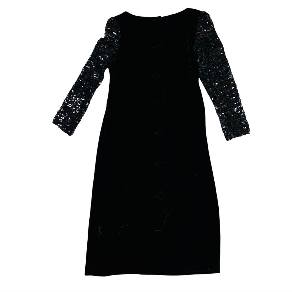 Vintage Jo Ed Sophisticates Union Made Black Dress - Picture 4 of 14